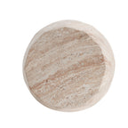 Outdoor/Indoor Lightweight Concrete Side Table - Travertine Finish