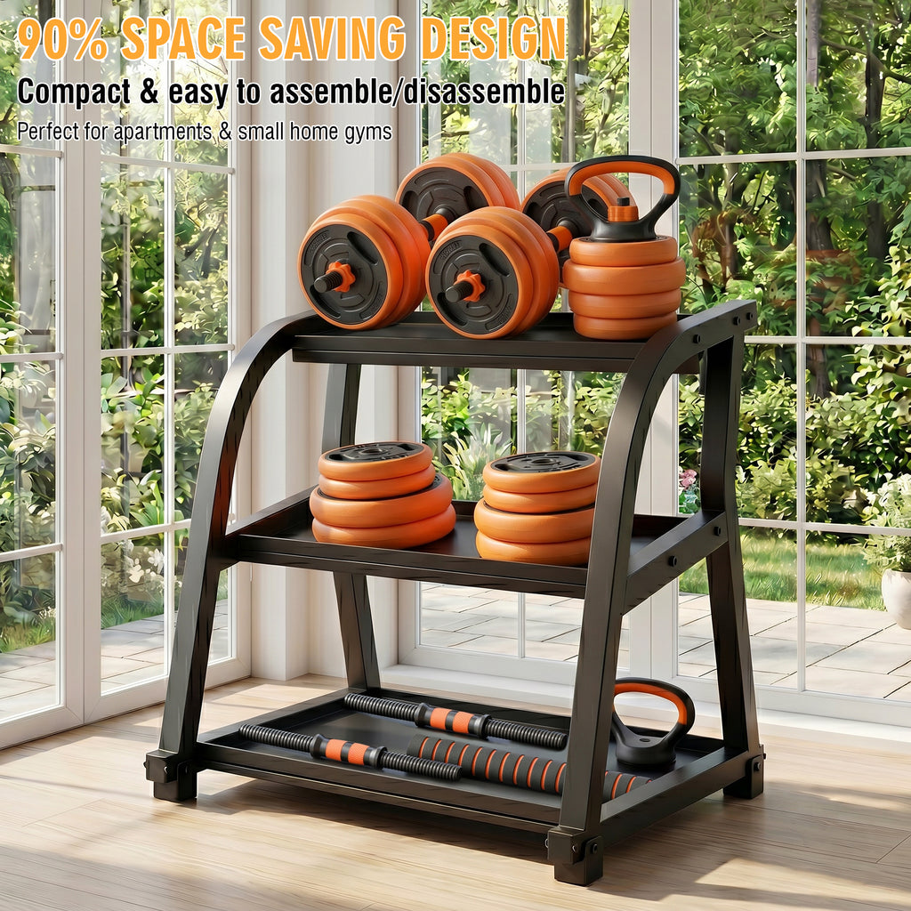 66LB Adjustable Dumbbell Set, 4-in-1 Convertible Weights
