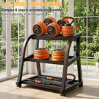 66LB Adjustable Dumbbell Set, 4-in-1 Convertible Weights