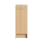 12" Slim Freestanding Bathroom Storage Cabinet, Light