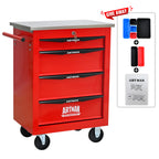 4 Drawers Multifunctional Tool Cart with Wheels