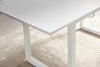Square Extendable Dining Table with Metal Legs