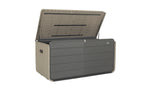 200 Gallon Plastic Deck Box with Lock, Wheels & Waterproof Lid