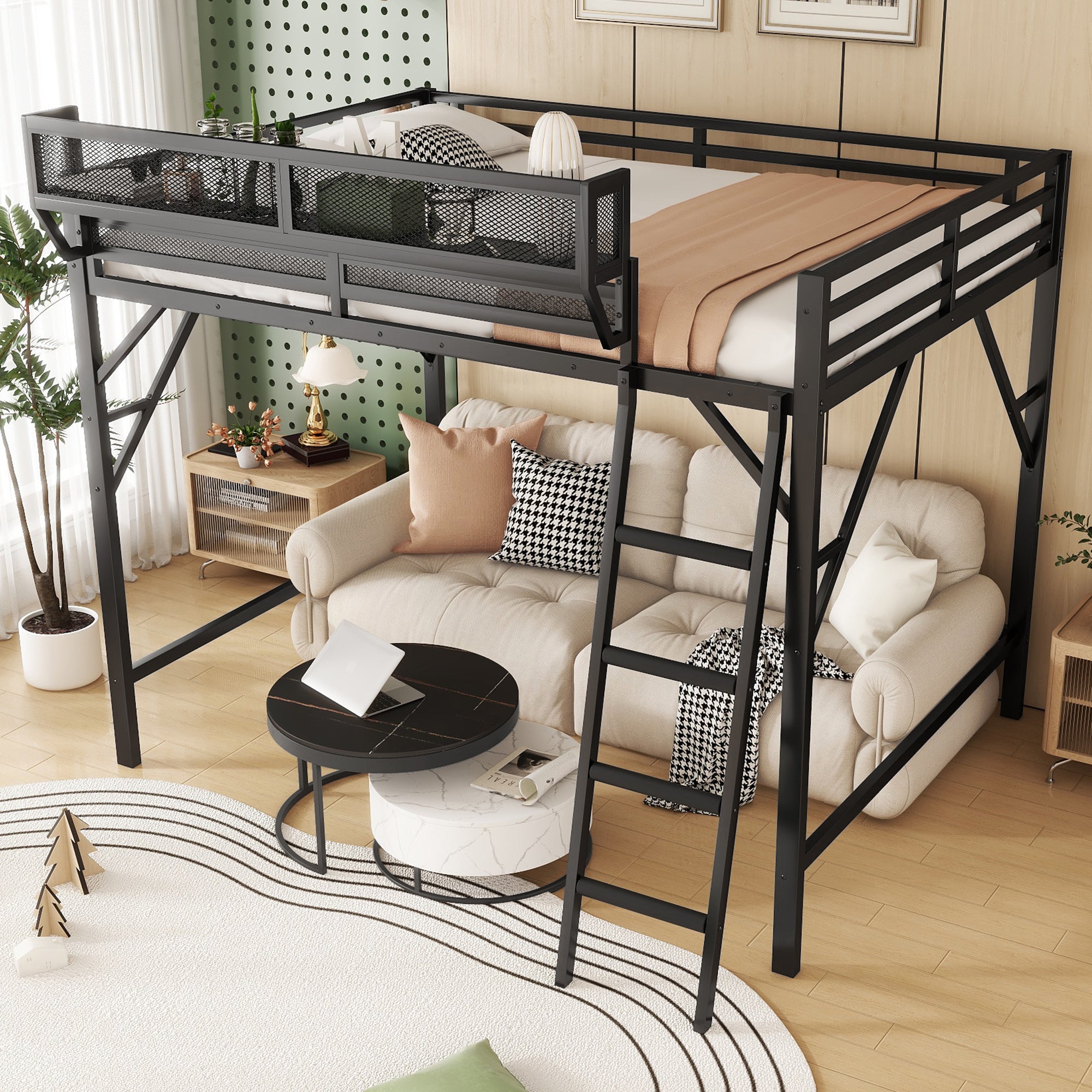Full Size Loft Bed with Ladder