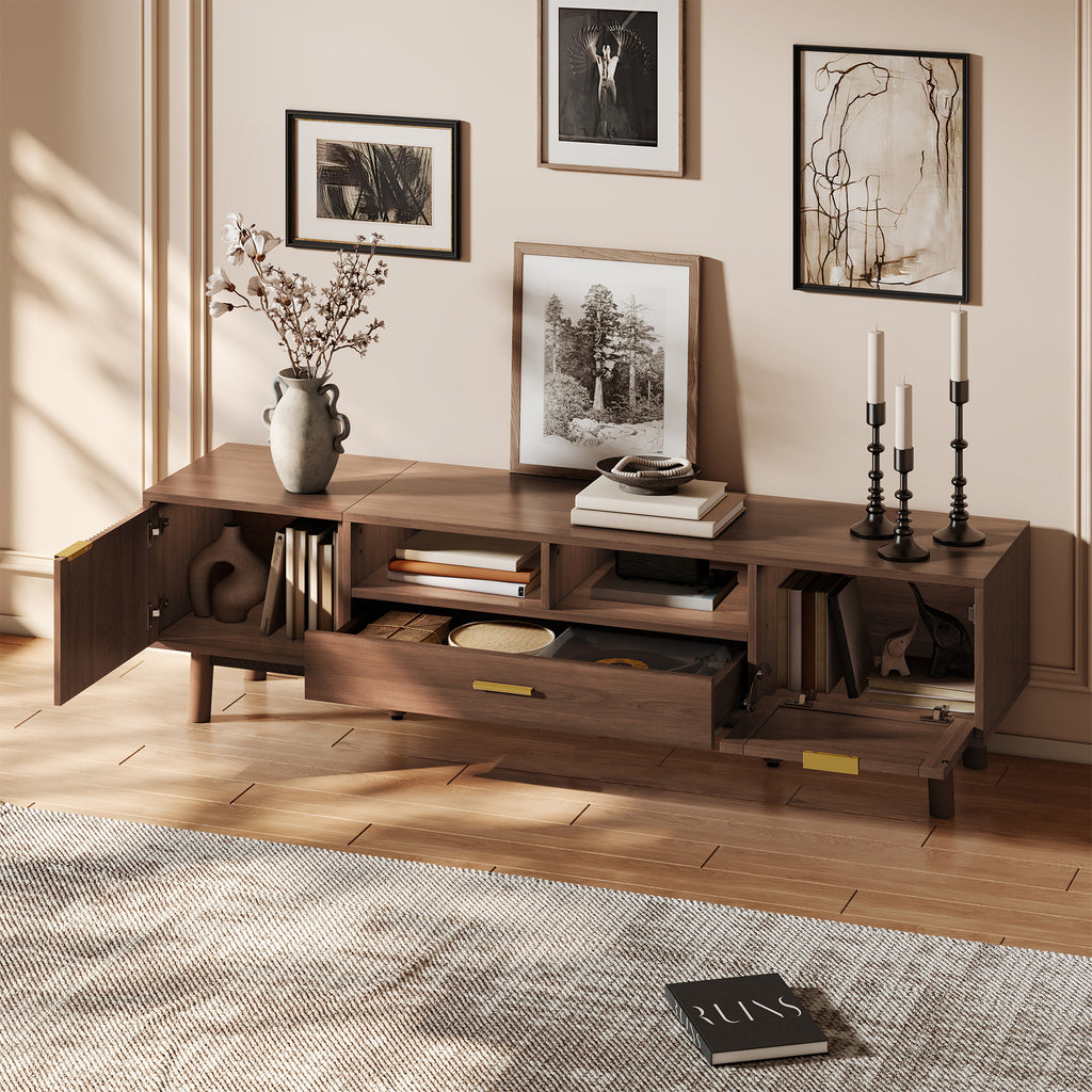 Wood Fashionable TV Stand for 75" TVs
