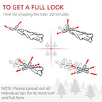 7ft Snow Flocked Artificial Christmas Tree