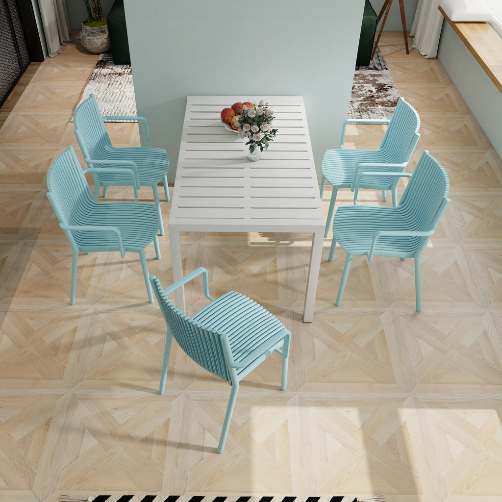 Summer 4-Piece Modern Stackable Armchair Set