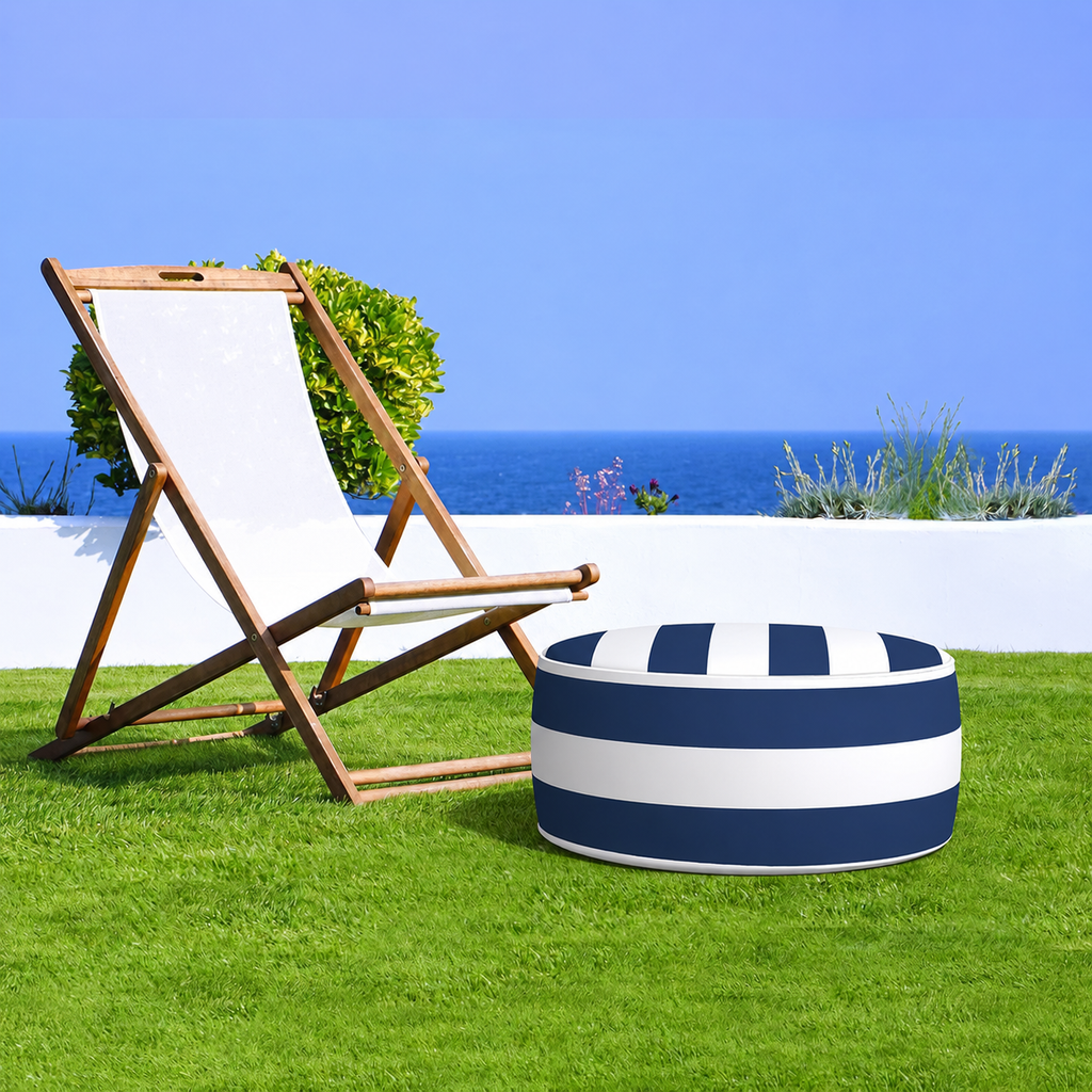 Outdoor Inflatable Ottoman 21"x21"x9"