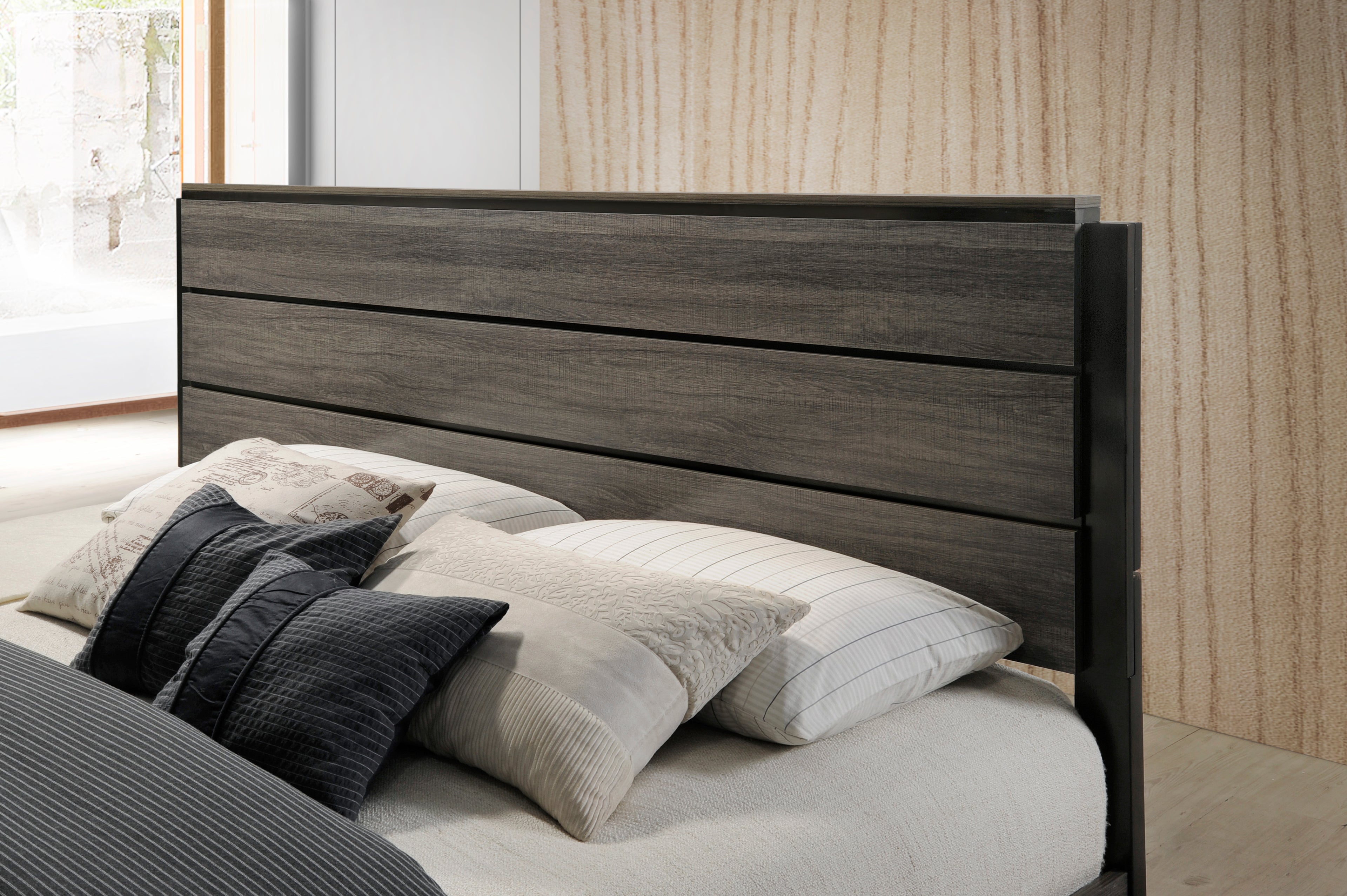Ioana Contemporary Wood Panel Bed