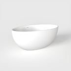 67 Inch Freestanding Solid Surface Soaking Bathtub