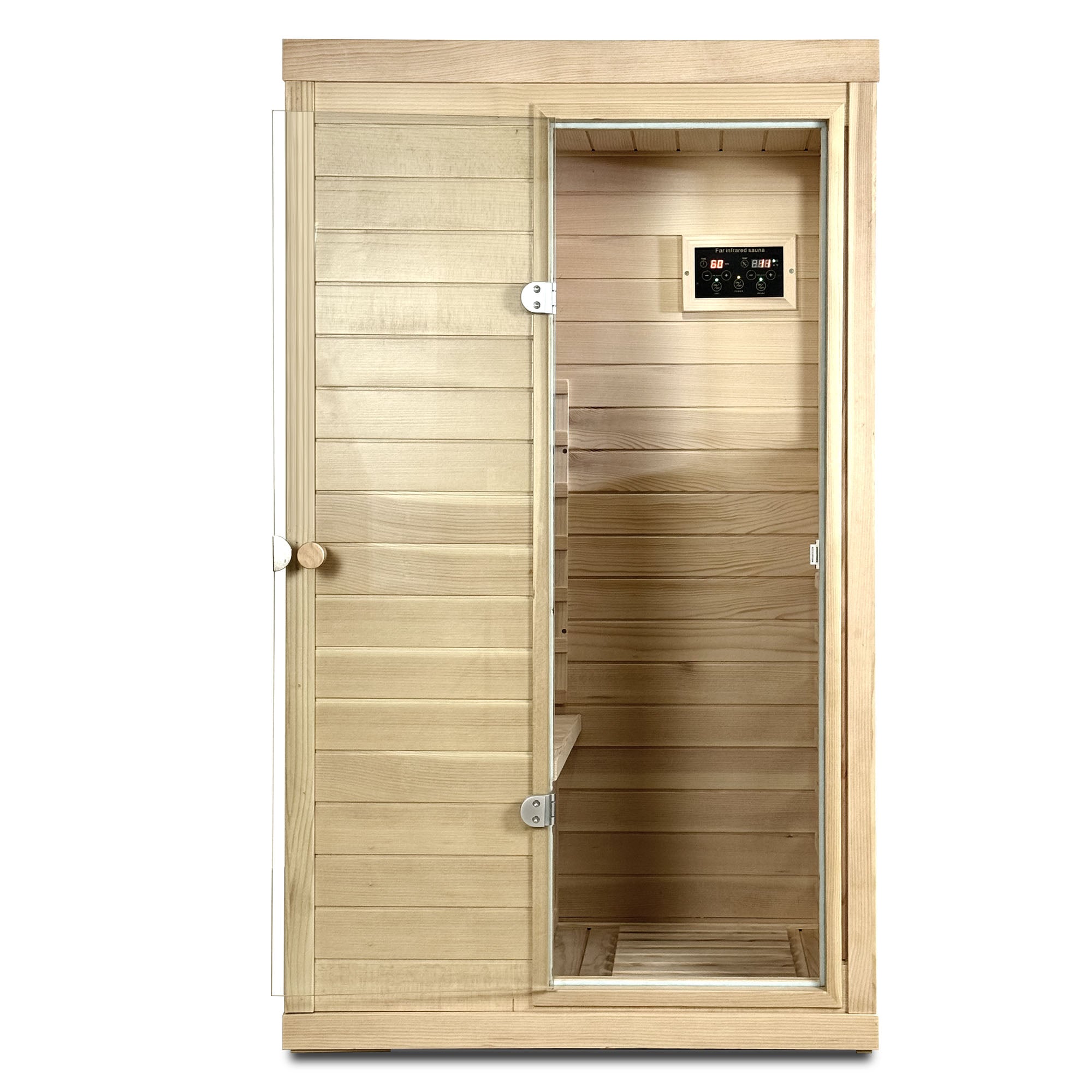 Canadian Hemlock Wood One Person Far Infrared Sauna