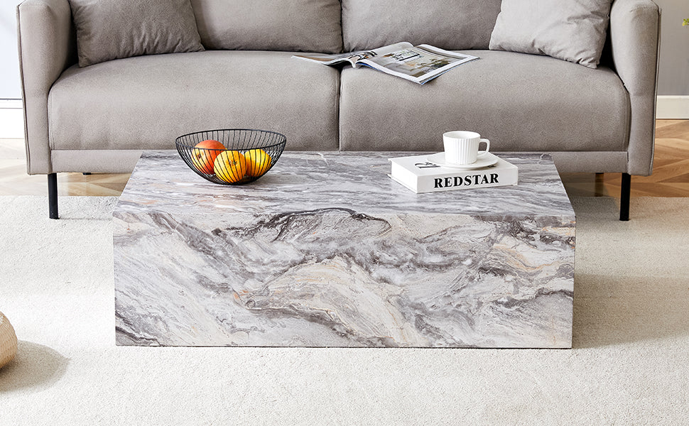 Grey Stone Pattern Coffee Table
