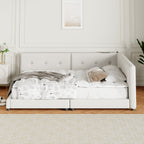 Upholstered Queen Size Platform Bed with USB Ports