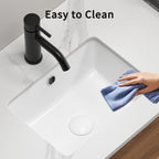 16 Inch Rectangle Undermount Bathroom Sink