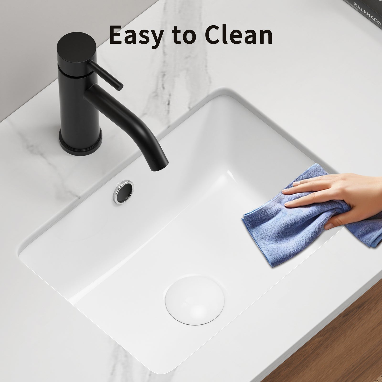 16 Inch Rectangle Undermount Bathroom Sink