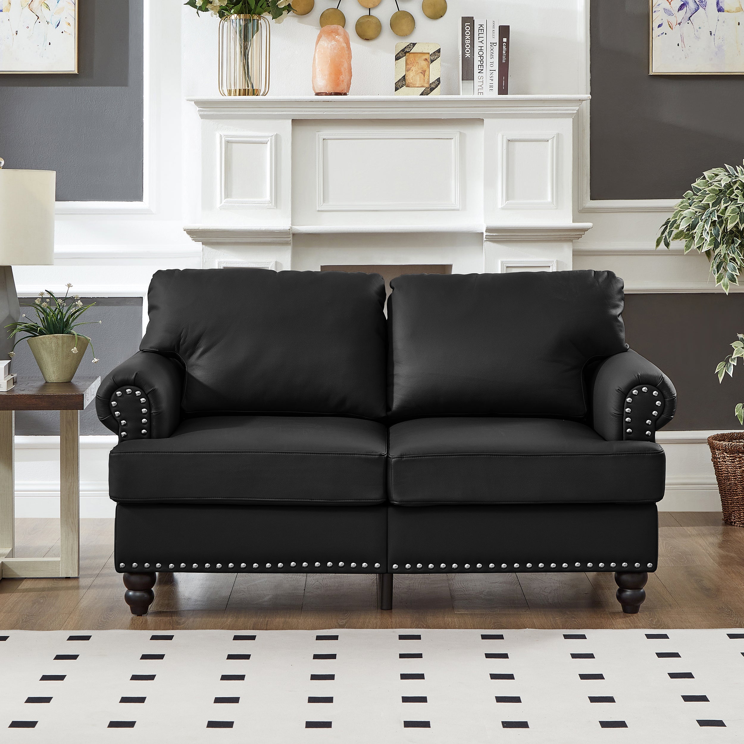 59.5" Modern Classic Design Loveseat