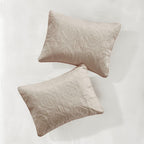 3 Piece Reversible Bedspread Set Khaki Full/Queen