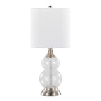 Belle 20" Contemporary Glass Accent Lamp