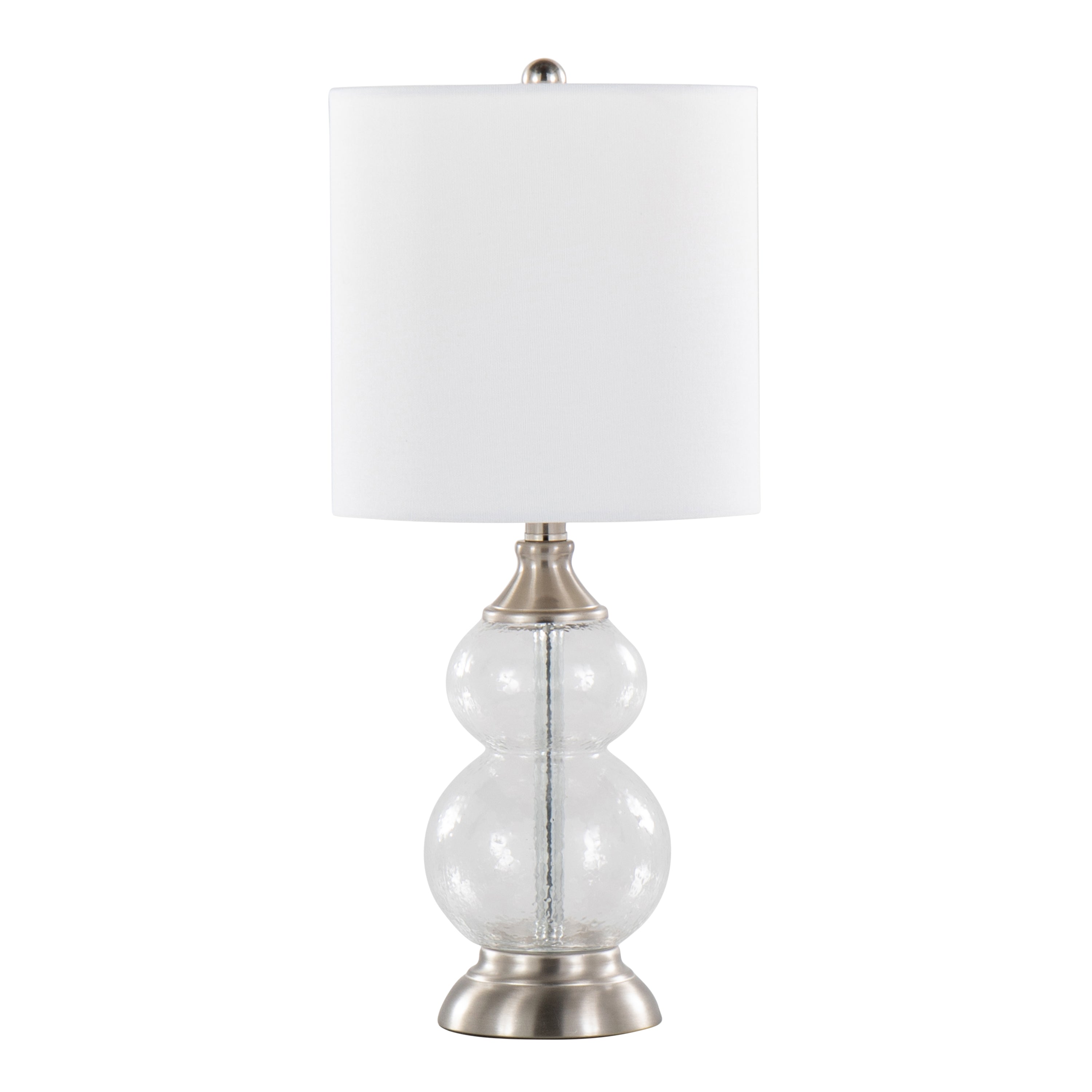 Belle 20" Contemporary Glass Accent Lamp