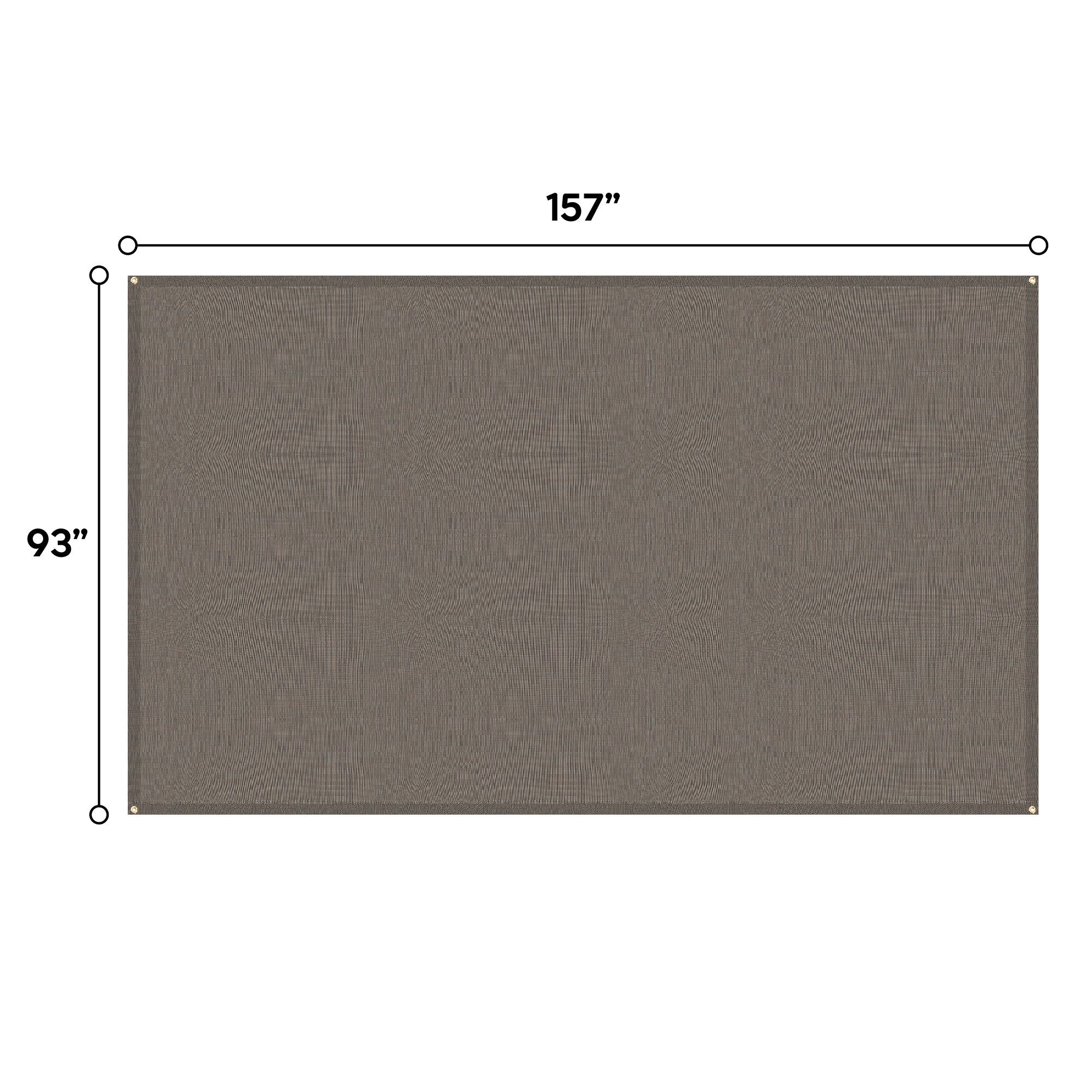 Outdoor Pergola Sun Shade Cover Cloth - Brown