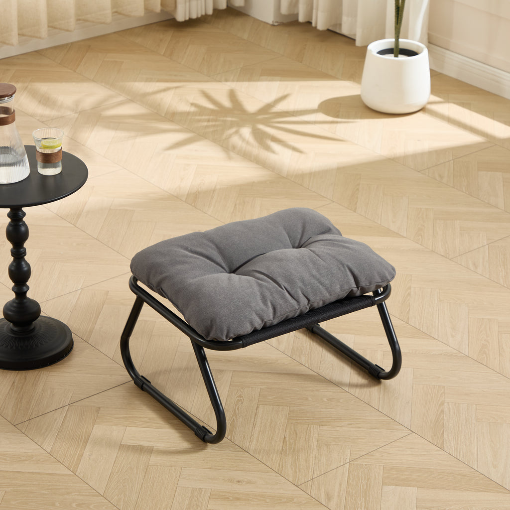Patio Outdoor Lounge Chair with Ottoman