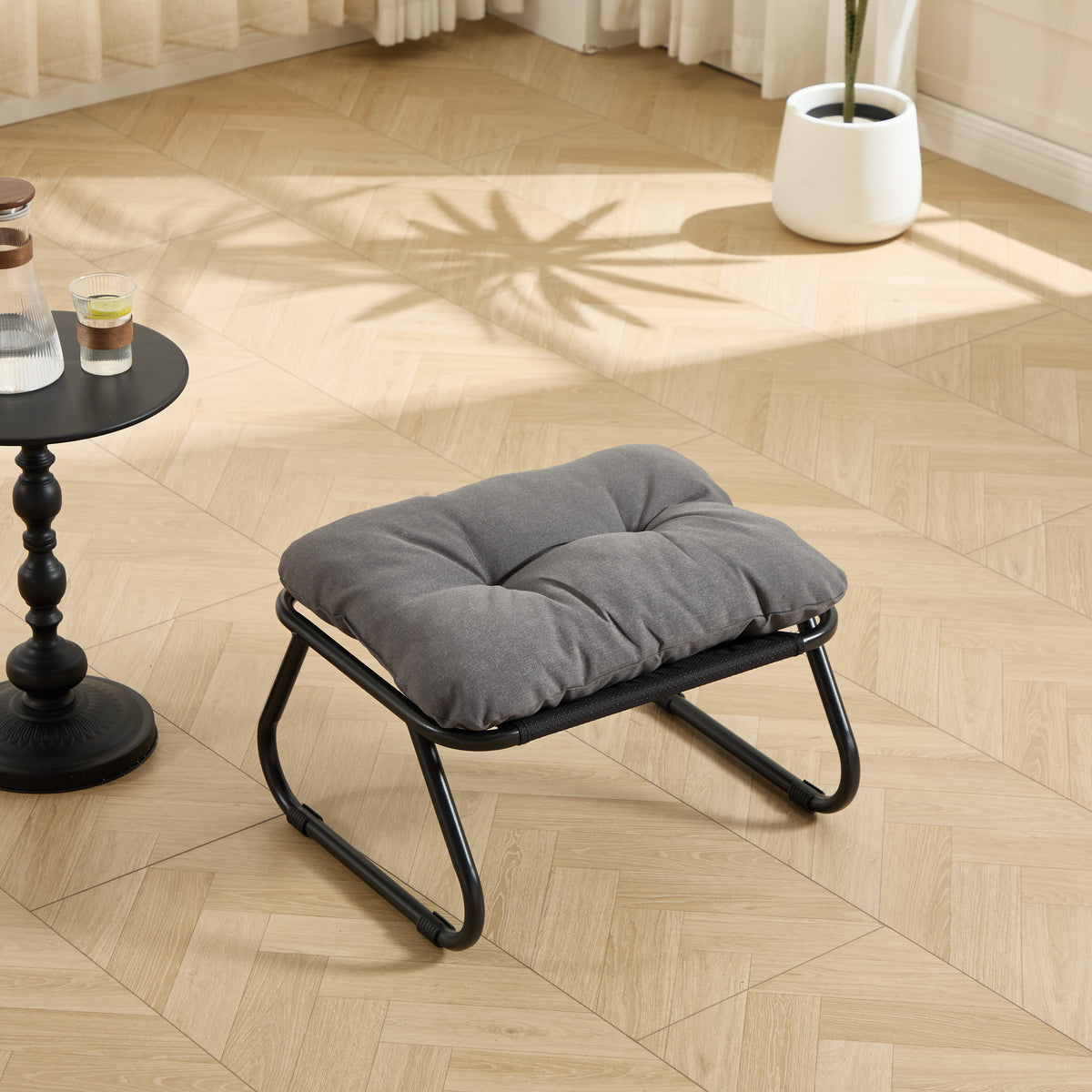Patio Outdoor Lounge Chair with Ottoman