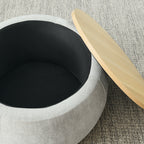 Round Storage Ottoman