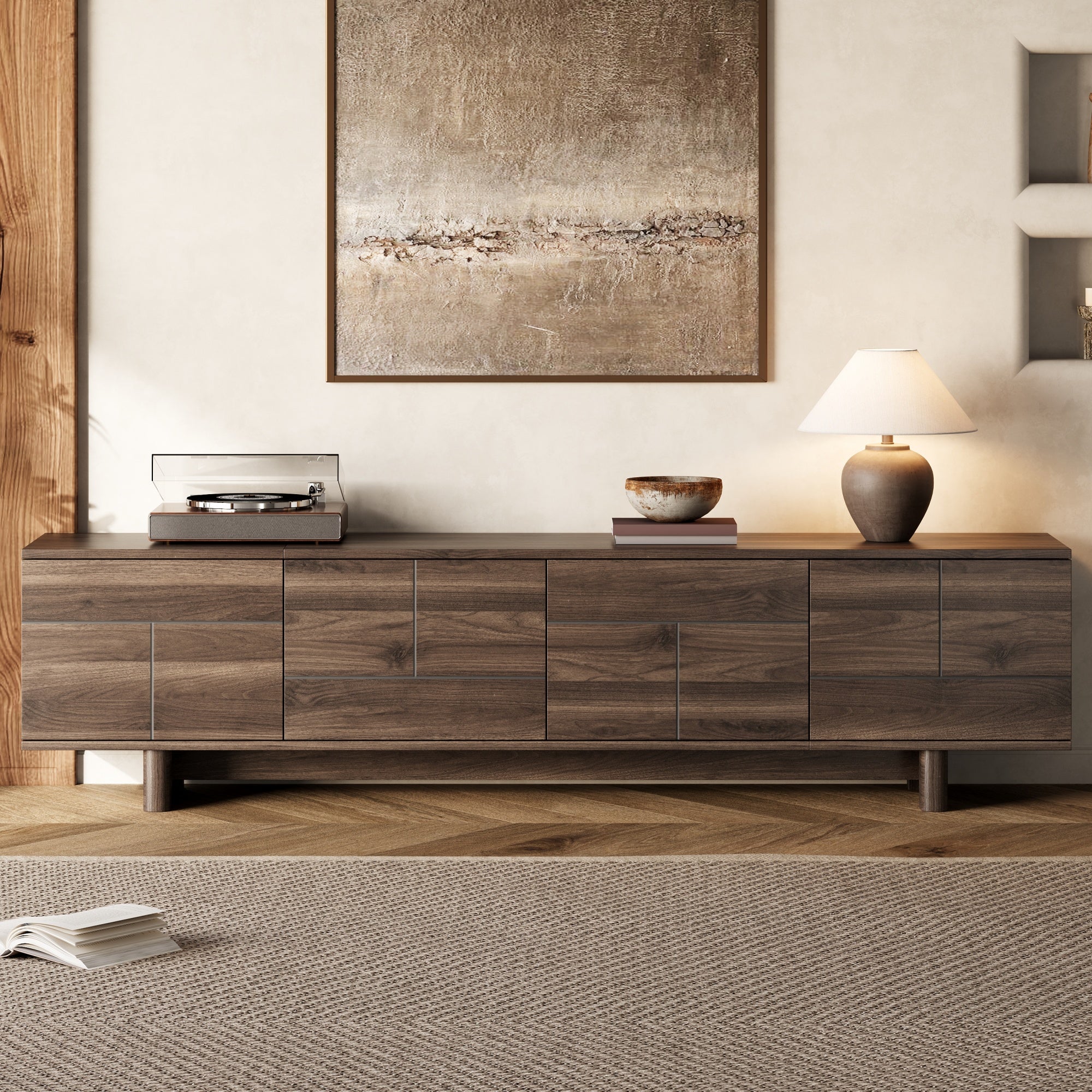 78 Inch Modern TV Stand for TVs Up to 85 Inches