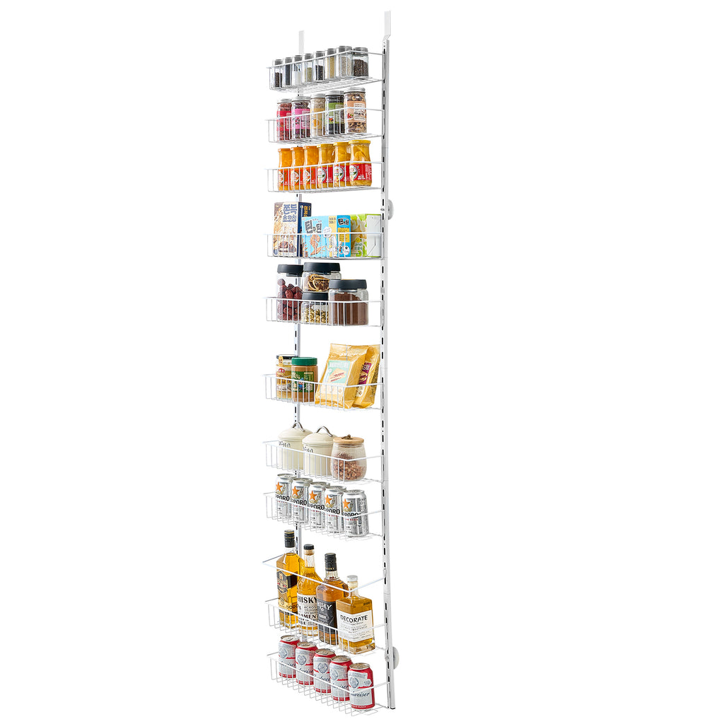 Over The Door Pantry Organizer - 10-Tier Spice Rack