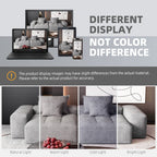 Modern Oversized Modular Sectional Sofa With Chaise Lounge