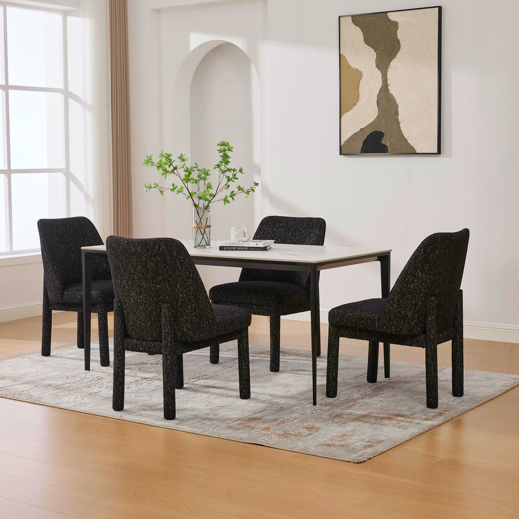 21.46" Wide Modern Minimalist Dining Chair Set of 4