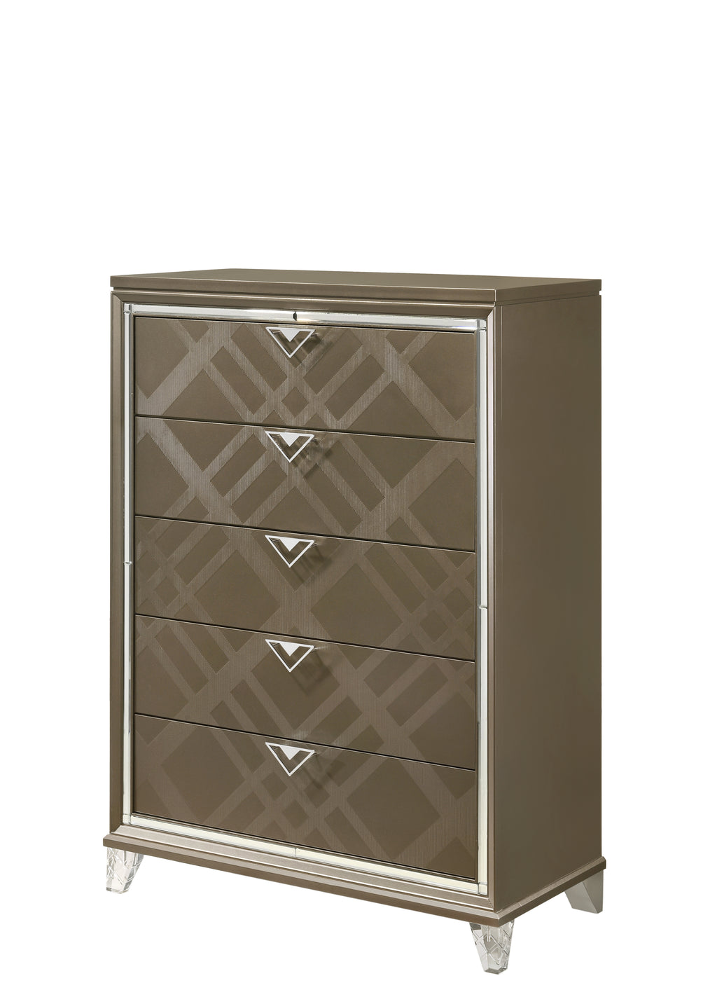 Skylar Dark Champagne Finish Chest