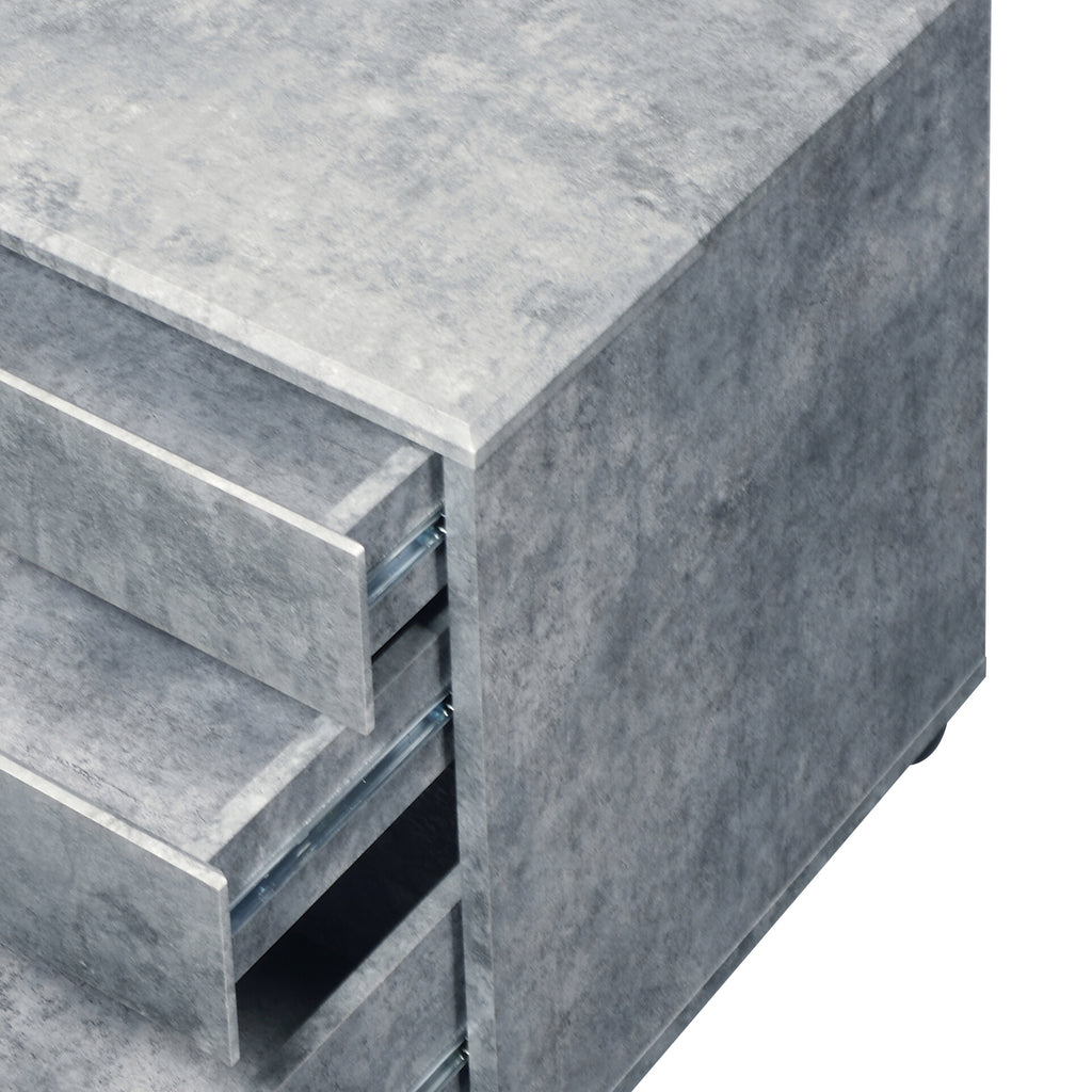 Jurgen Faux Concrete File Cabinet