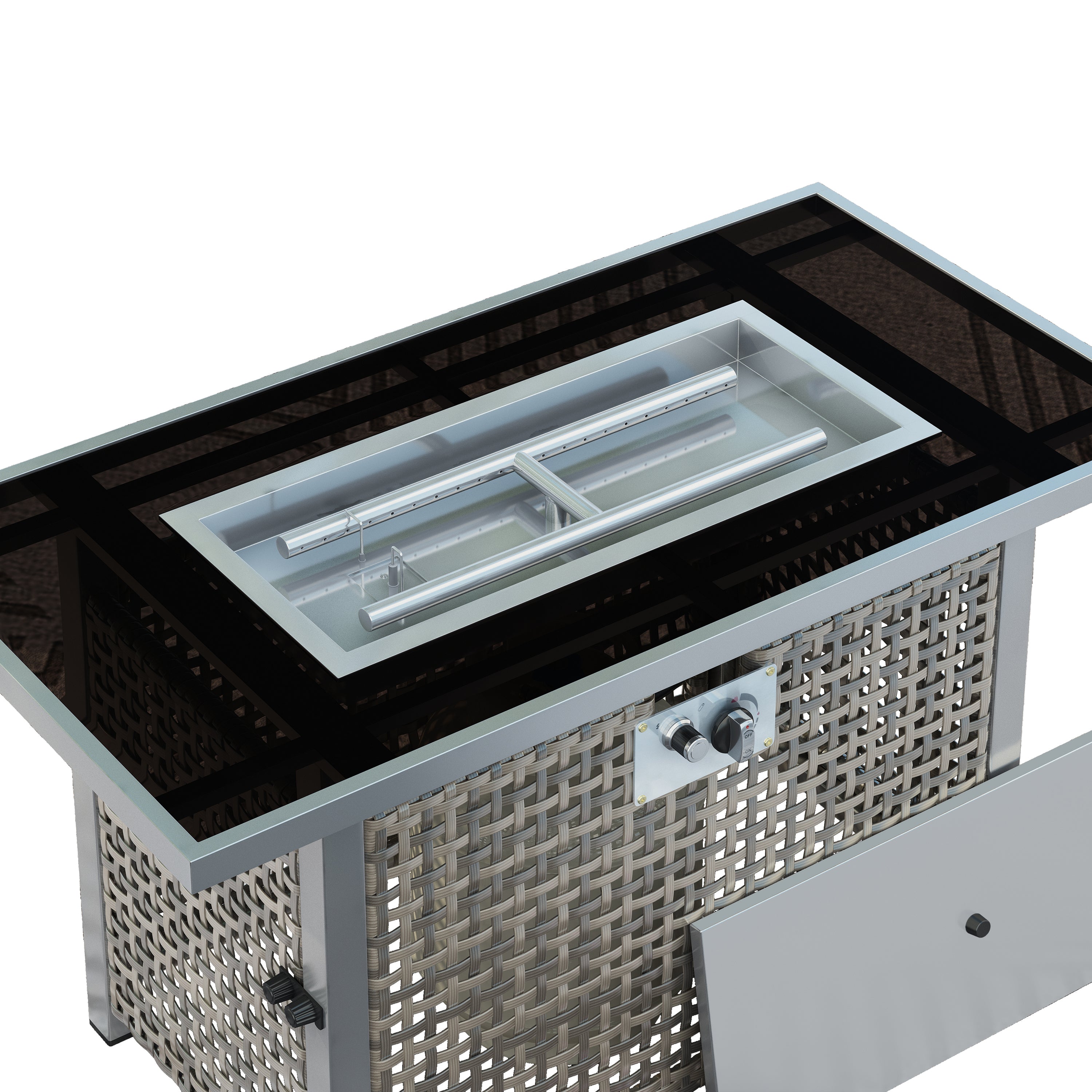K&K 43" Propane Gas Fire Pit Table