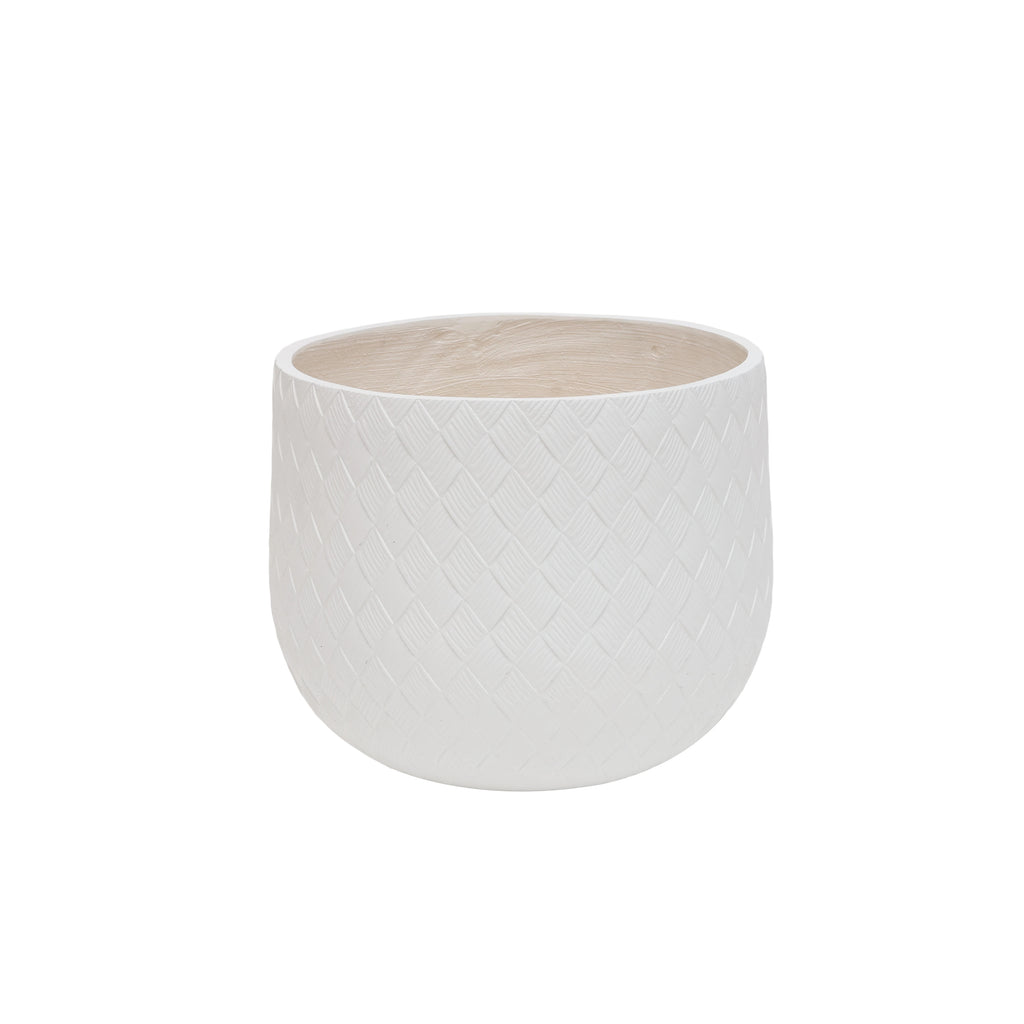 Assorted Sizes Magnesium Oxide Round Planter Set of 3