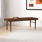 Mia Mid Century Modern Solid Wood Bench