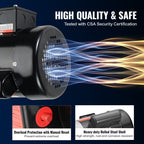 0.75HP Electric Motor 1725 RPM, AC 115V/230V