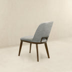 Blake Mid-Century Modern Light Grey Fabric Dining Chairs