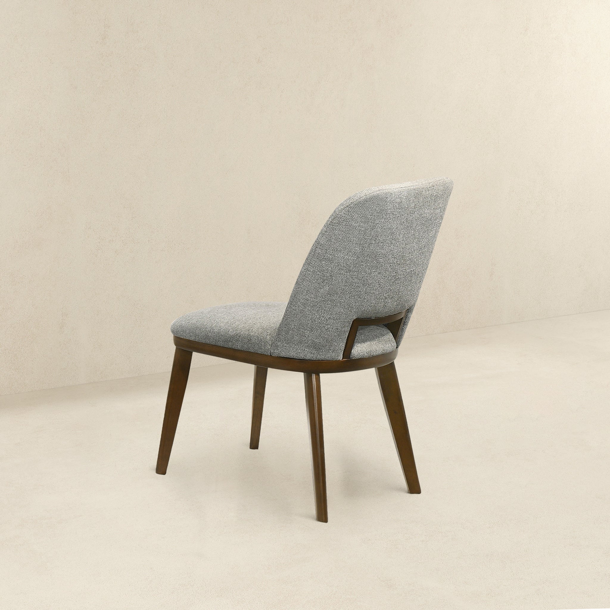 Blake Mid-Century Modern Light Grey Fabric Dining Chairs