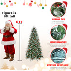 8FT Christmas Tree with 2850 Tips