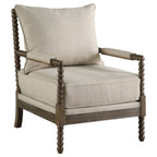 Beige Accent Armchair