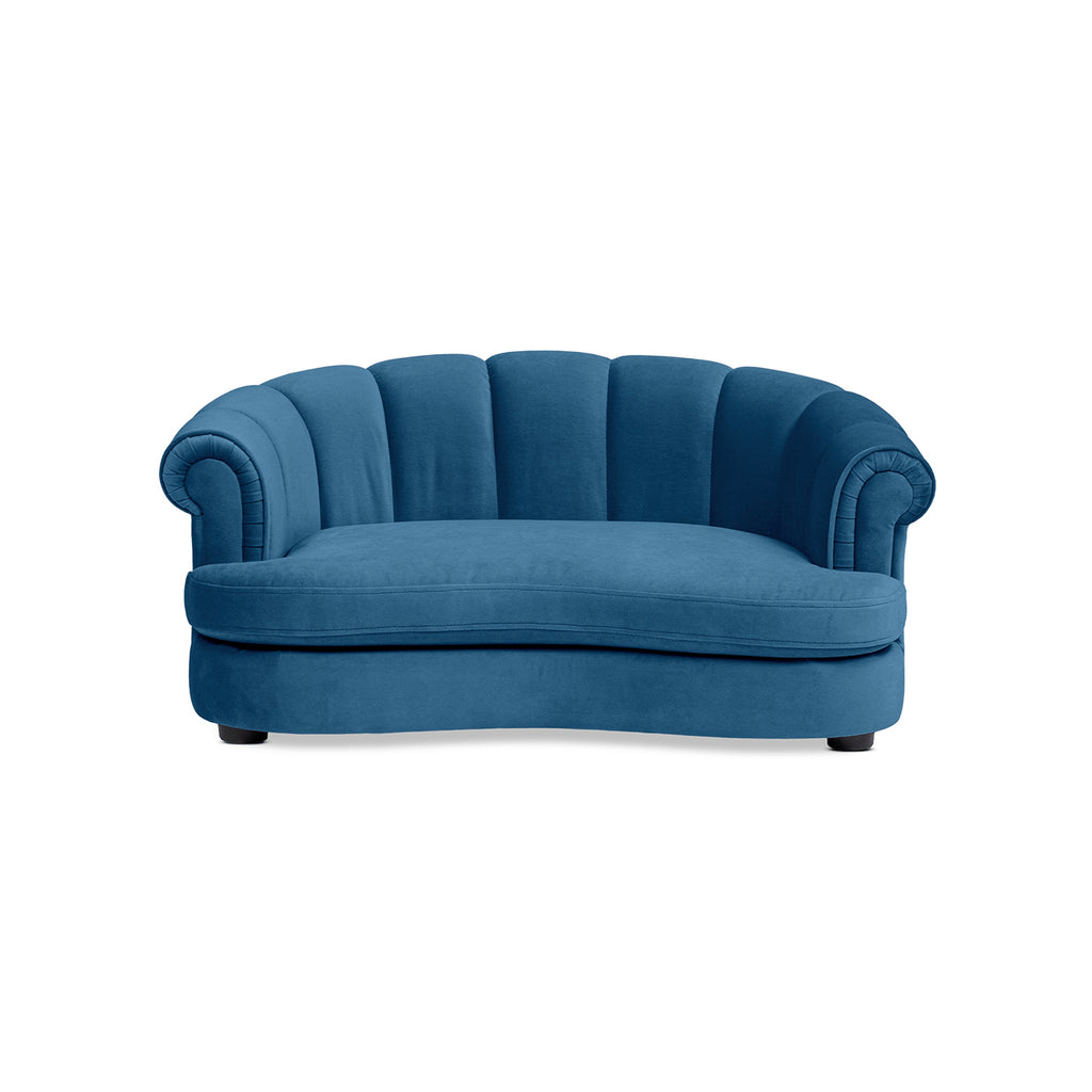 Halle 35.5" Rolled Arm Channel-Tufted Dog Sofa Bed