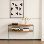 Walnut MDF Console Table