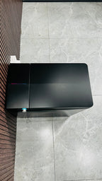 Black Square Smart Toilet with Built-in Tank for Bathroom