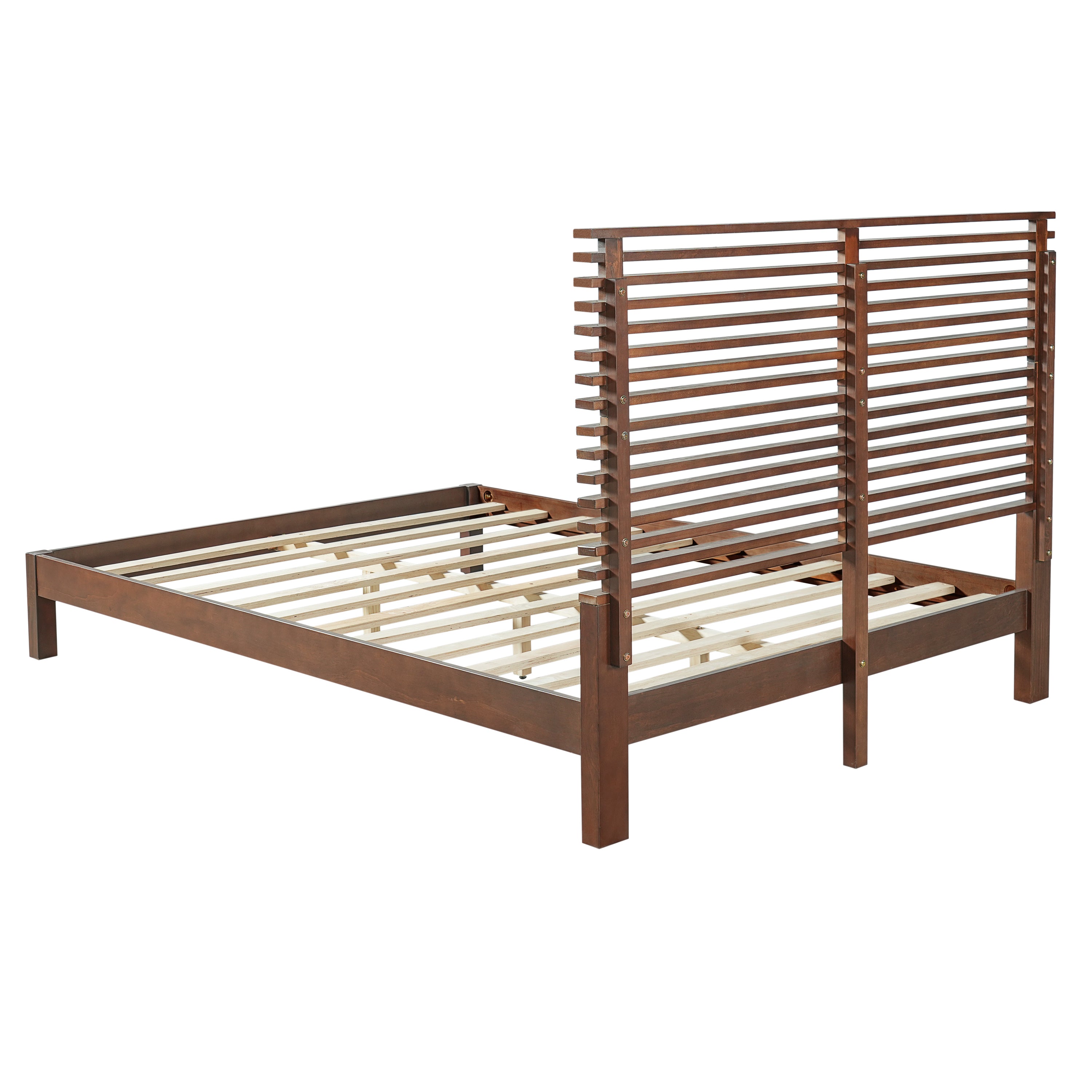 Premium Solid Wood Queen Size Platform Bed Frame