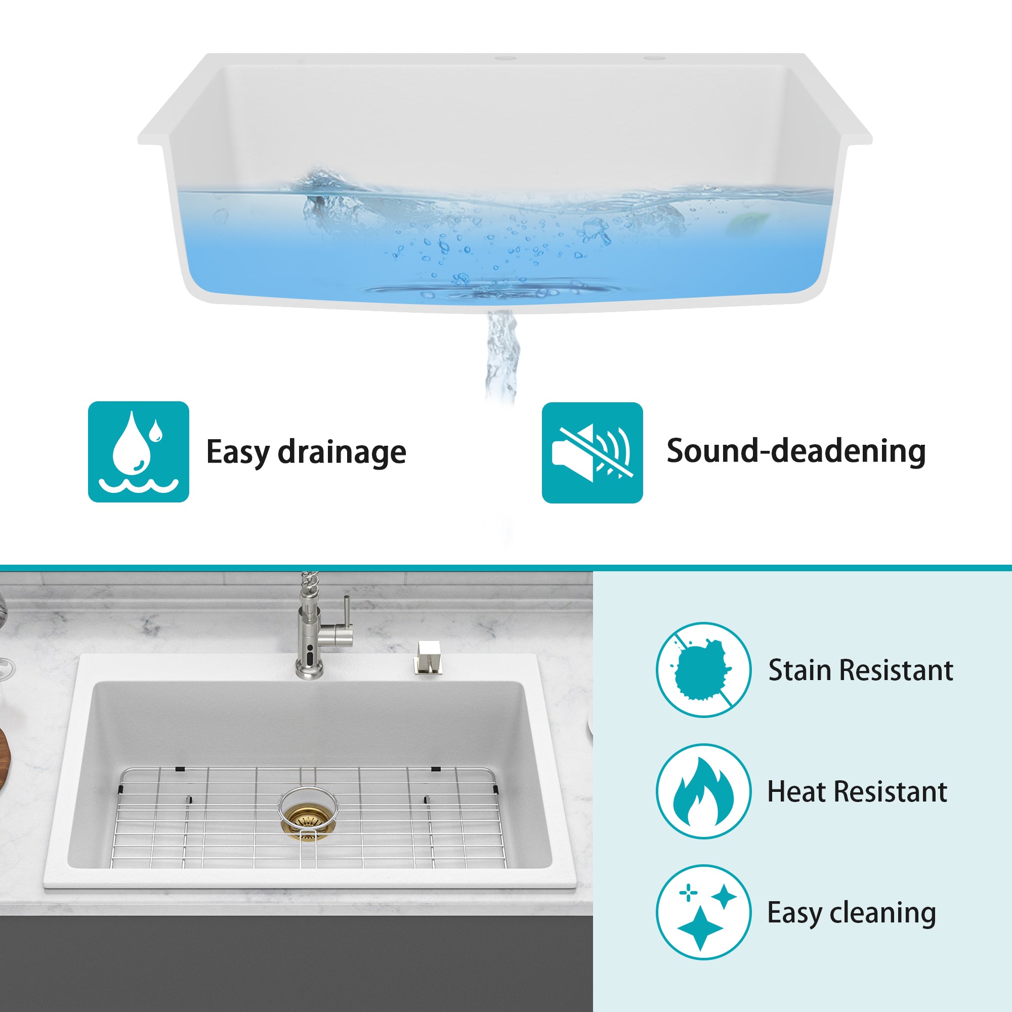 Quartz Kitchen Sink