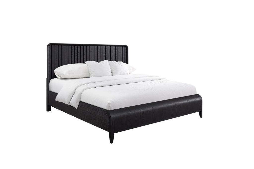 Queen Waterfall Panel Bed
