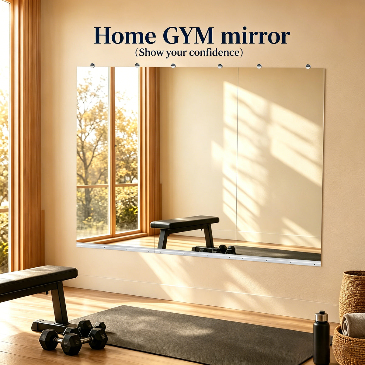 Gym Mirror 24x48 Inch - 3pcs