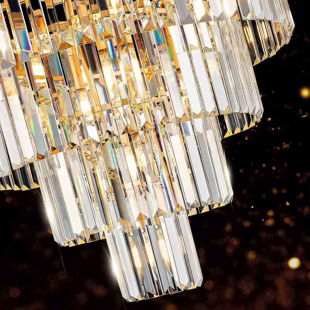 Golden Luxury Crystal Chandelier