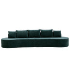 138.6" Modern Curved Modular Sectional Sofa
